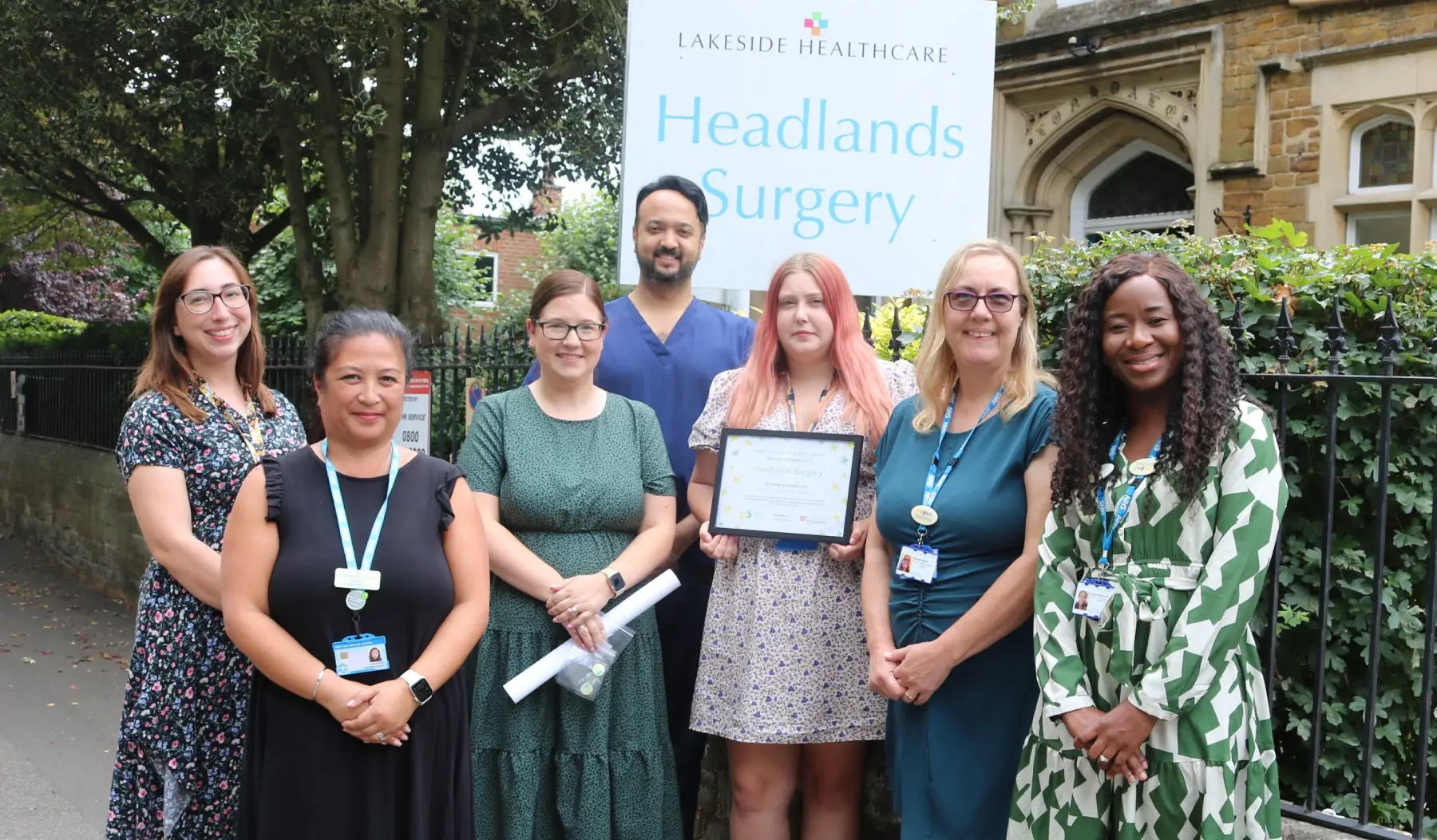 headlands team with award